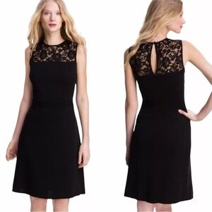 Tory Burch Black Lace Midi Dress
